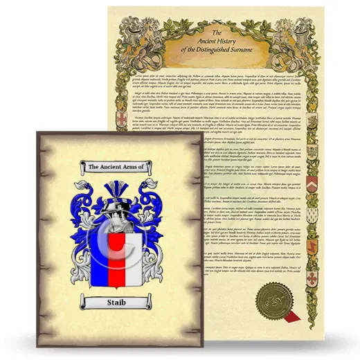 Staib Coat of Arms and Surname History Package