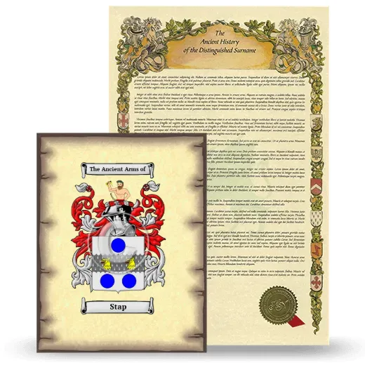 Stap Coat of Arms and Surname History Package