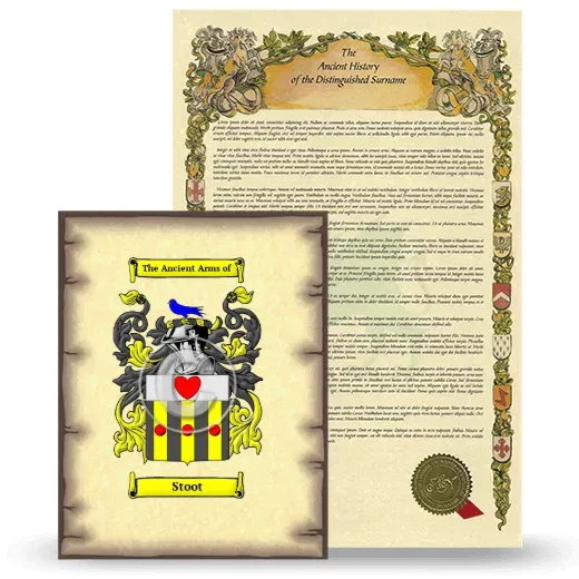 Stoot Coat of Arms and Surname History Package