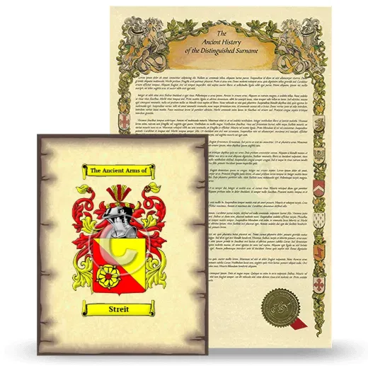 Streit Coat of Arms and Surname History Package