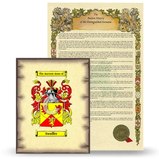 Swaffer Coat of Arms and Surname History Package