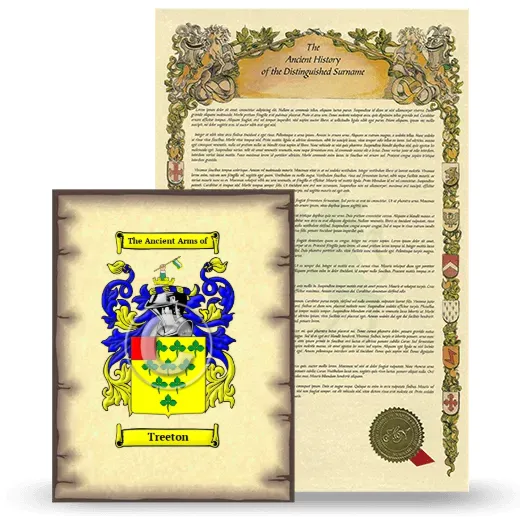 Treeton Coat of Arms and Surname History Package