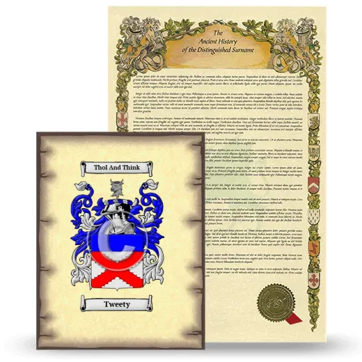 Tweety Coat of Arms and Surname History Package