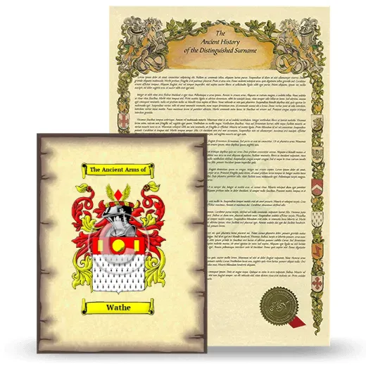 Wathe Coat of Arms and Surname History Package
