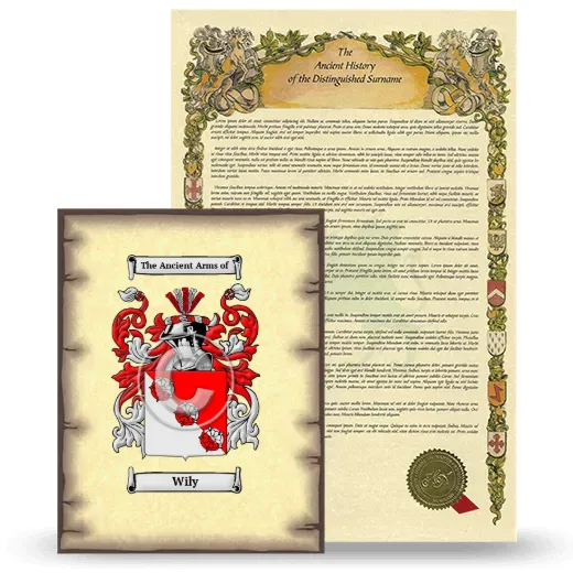 Wily Coat of Arms and Surname History Package