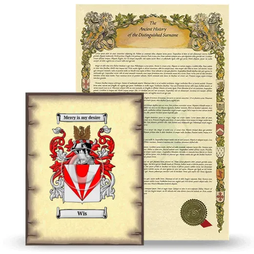 Wis Coat of Arms and Surname History Package