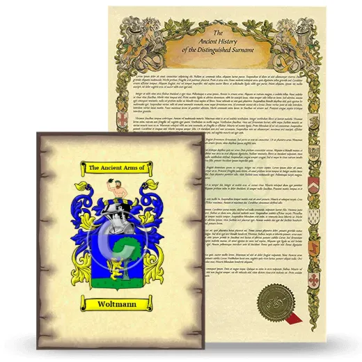 Woltmann Coat of Arms and Surname History Package