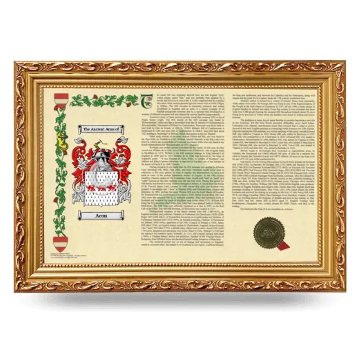 Acon Armorial Landscape Framed - Gold