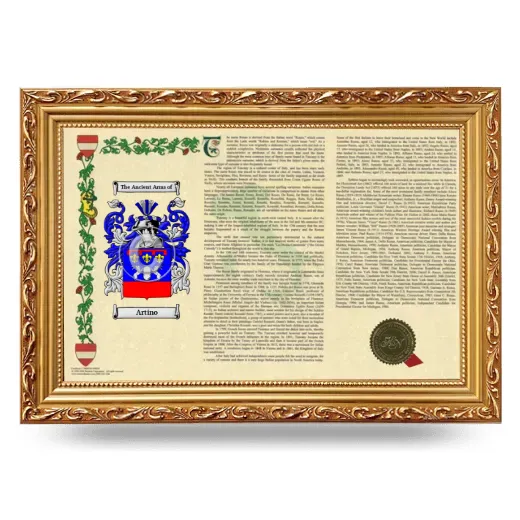 Artino Armorial Landscape Framed - Gold