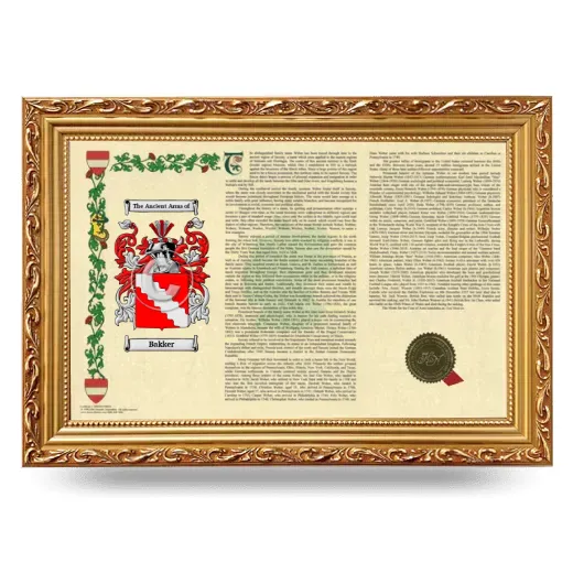 Bakker Armorial Landscape Framed - Gold