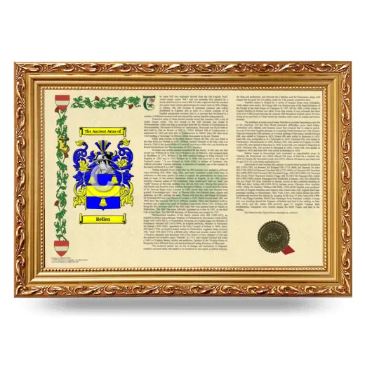 Bellea Armorial Landscape Framed - Gold