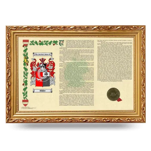 Bihler Armorial Landscape Framed - Gold