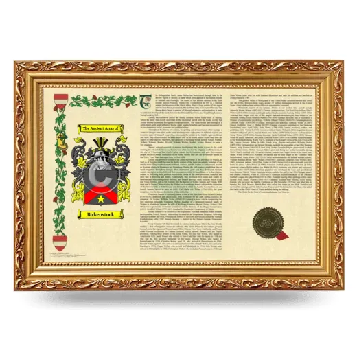 Birkenstock Armorial Landscape Framed - Gold