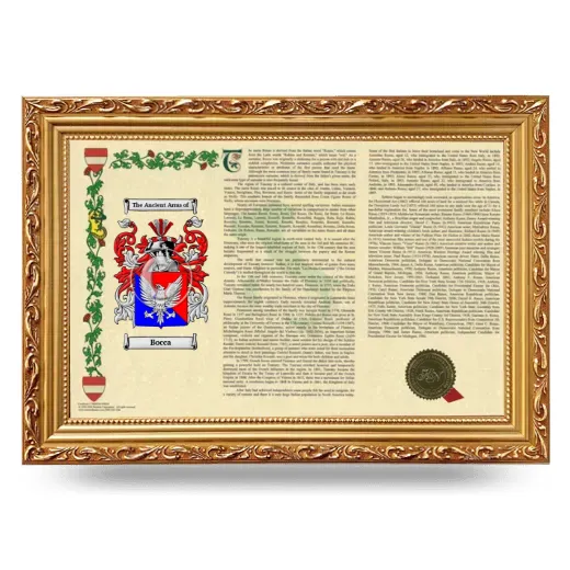 Bocca Armorial Landscape Framed - Gold