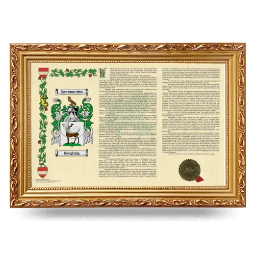 Boughing Armorial Landscape Framed - Gold