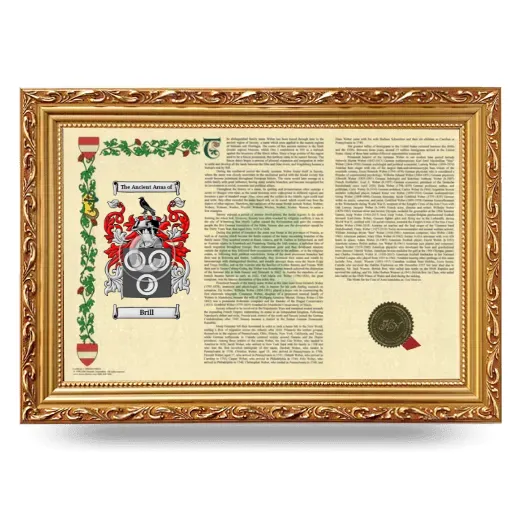 Brill Armorial Landscape Framed - Gold
