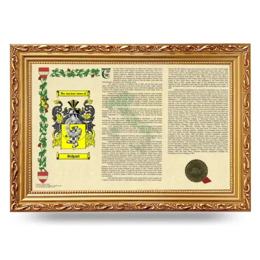 Bulgari Armorial Landscape Framed - Gold
