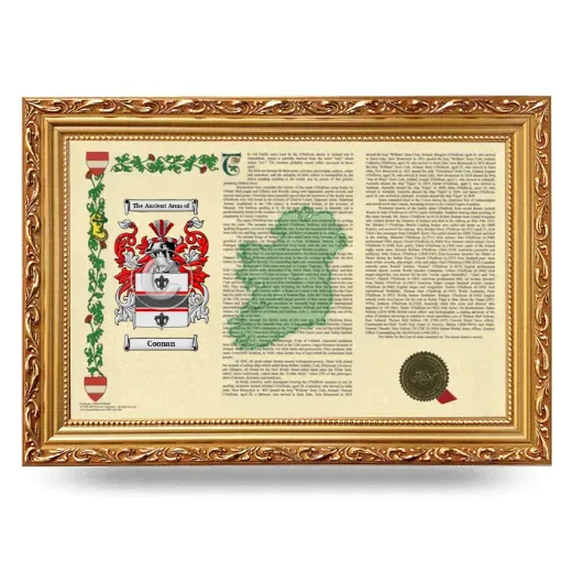Coonan Armorial Landscape Framed - Gold
