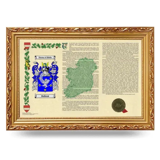 Daltent Armorial Landscape Framed - Gold