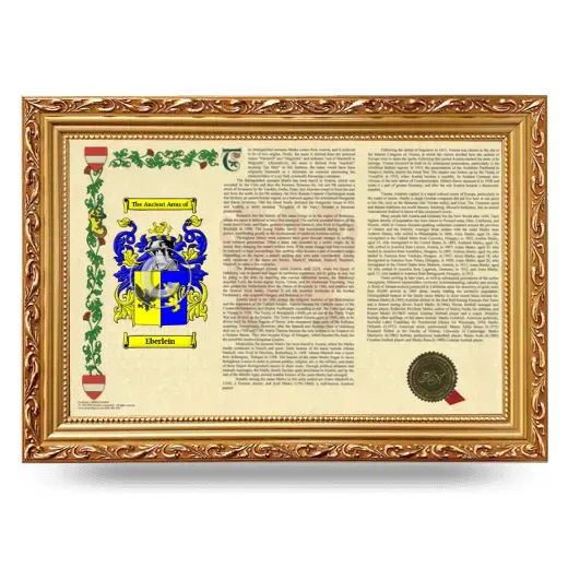 Eberlein Armorial Landscape Framed - Gold