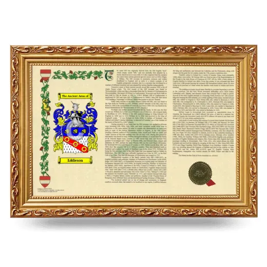 Eddieson Armorial Landscape Framed - Gold