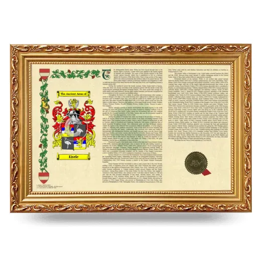 Eisele Armorial Landscape Framed - Gold