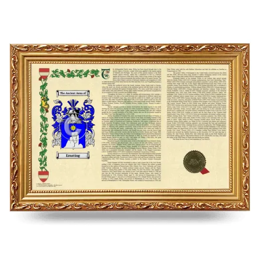 Ernsting Armorial Landscape Framed - Gold