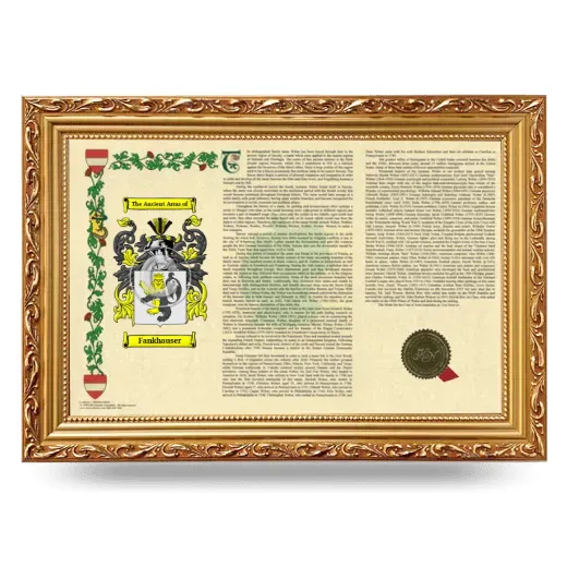 Fankhauser Armorial Landscape Framed - Gold