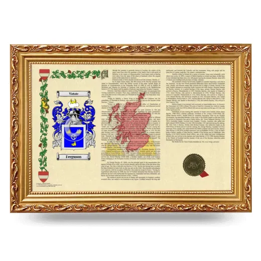 Ferguson Armorial Landscape Framed - Gold