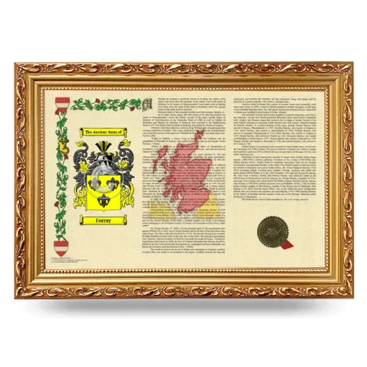 Forray Armorial Landscape Framed - Gold