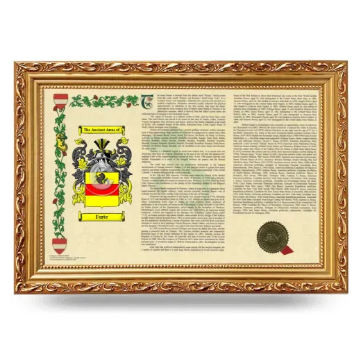 Forte Armorial Landscape Framed - Gold