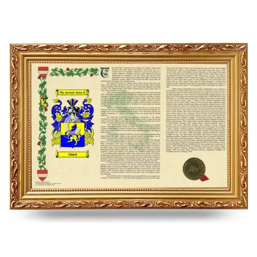 Graci Armorial Landscape Framed - Gold
