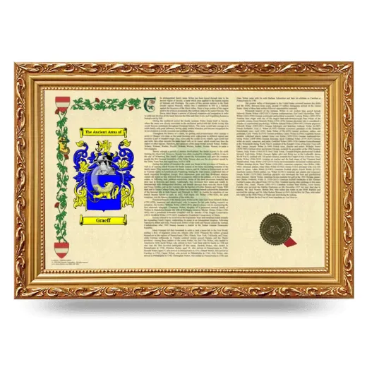 Graeff Armorial Landscape Framed - Gold