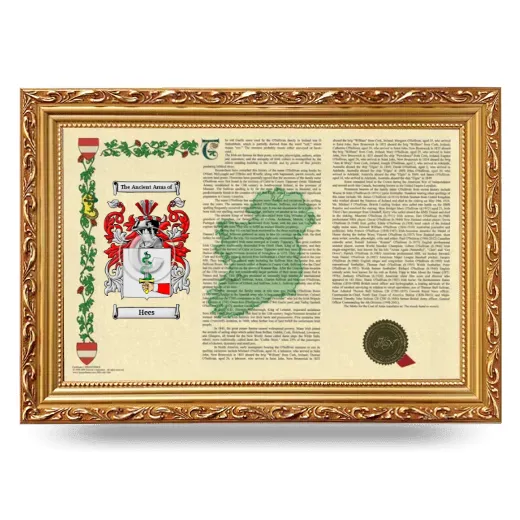 Hees Armorial Landscape Framed - Gold