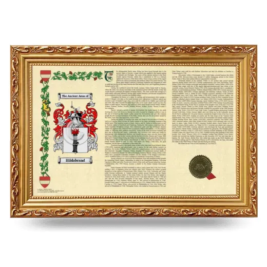 Hildabrand Armorial Landscape Framed - Gold