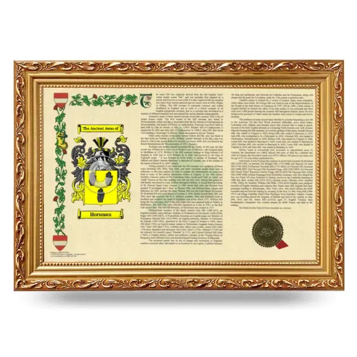 Horsman Armorial Landscape Framed - Gold