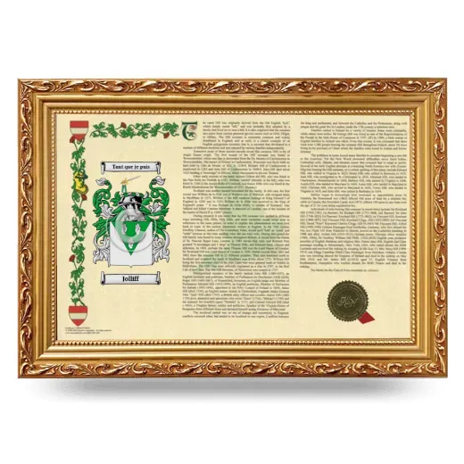 Jolliff Armorial Landscape Framed - Gold