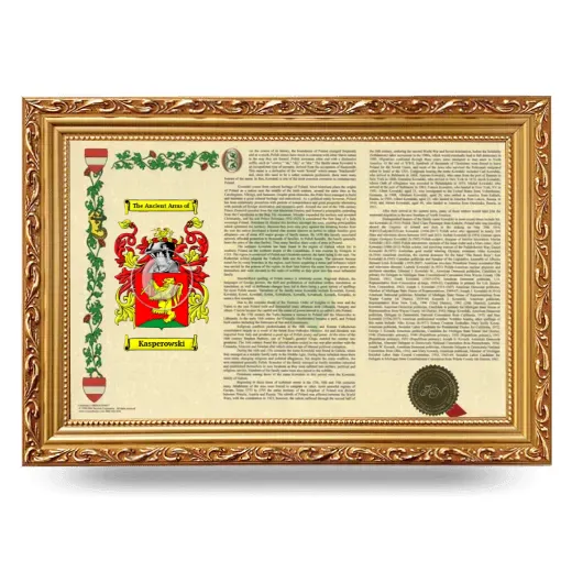 Kasperowski Armorial Landscape Framed - Gold