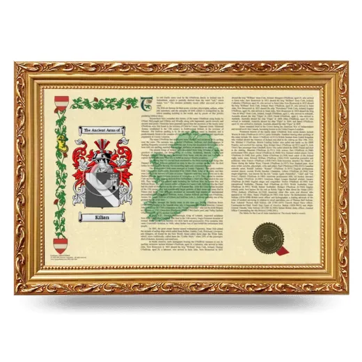 Kilian Armorial Landscape Framed - Gold