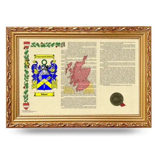Kilmar Armorial Landscape Framed - Gold