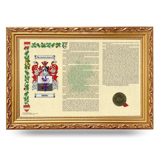 Kittler Armorial Landscape Framed - Gold