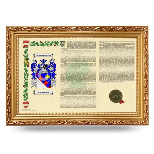 Kornmann Armorial Landscape Framed - Gold