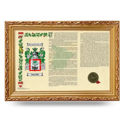 Lizarralde Armorial Landscape Framed - Gold