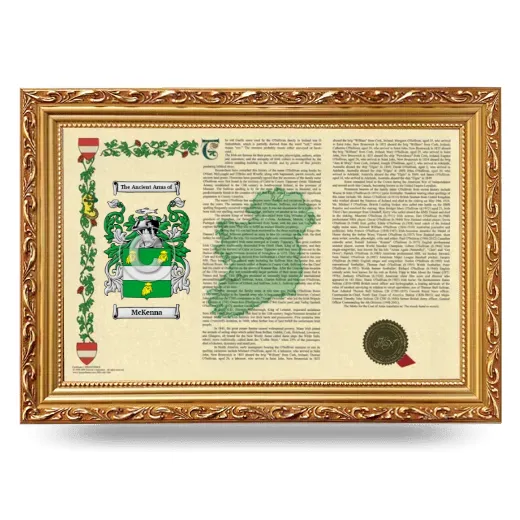 McKenna Armorial Landscape Framed - Gold