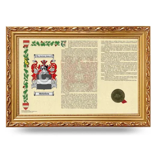 Michelsen Armorial Landscape Framed - Gold
