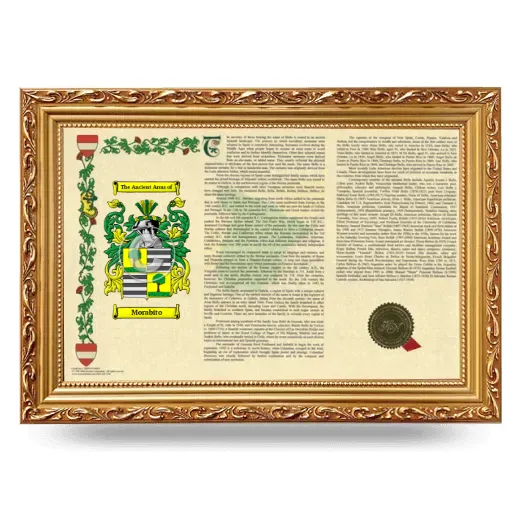 Morabito Armorial Landscape Framed - Gold