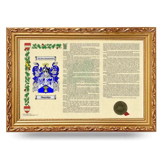 Mugridge Armorial Landscape Framed - Gold