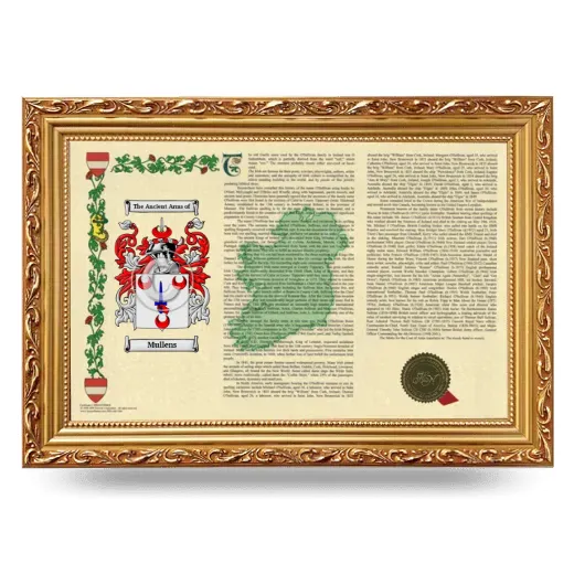 Mullens Armorial Landscape Framed - Gold