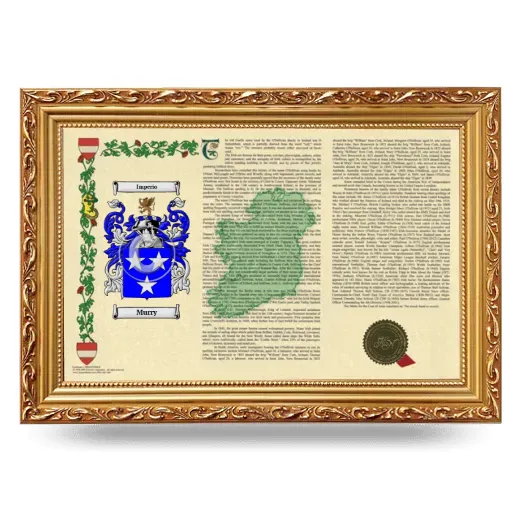 Murry Armorial Landscape Framed - Gold