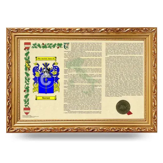 Nastasi Armorial Landscape Framed - Gold